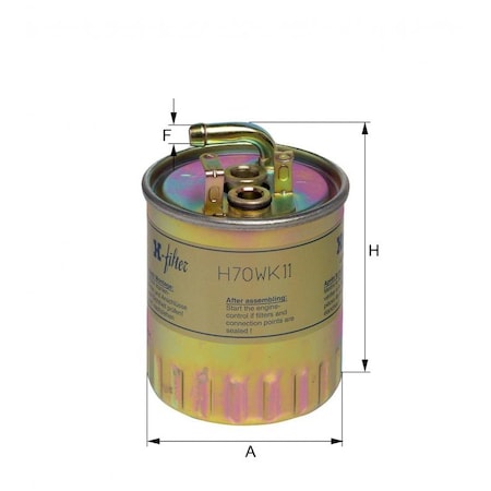Hengst Fuel Filter, H70Wk11 H70WK11